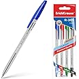 Erich Krause R-301 Ballpoint Pen Set, 1 mm, Multi Colour, 4 Pieces