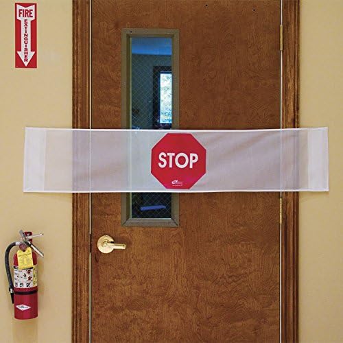 Banner with Stop Sign