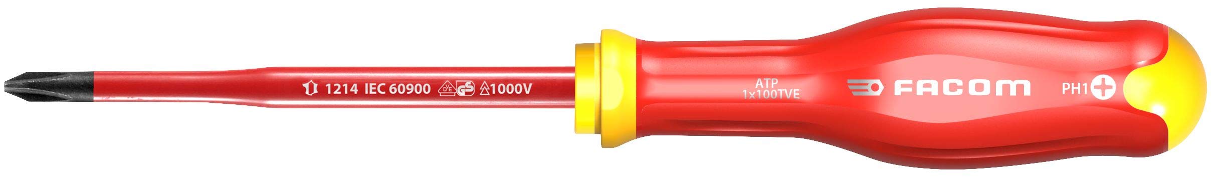 FACOM ATP1X100TVE PROTWIST Slim Insulated Screwdrivers 1000 Volts