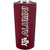 Campus Colors Collegiate Stainless Steel Travel Tumbler for Alumni - 18 oz - Double Walled Insulated Drinkware (Texas A&M Aggies - Maroon)