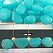 up2uBaby 100 pcs Glow in The Dark Garden Pebbles for Walkway Yard Decor and Outdoor Accessories (Blue)