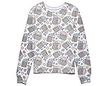 Pusheen The Cat Rainbows Unicorns and Mermaids Juniors Sweatshirt