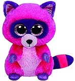 Ty Beanie Boos Roxie The Pink/Purple Raccoon Plush