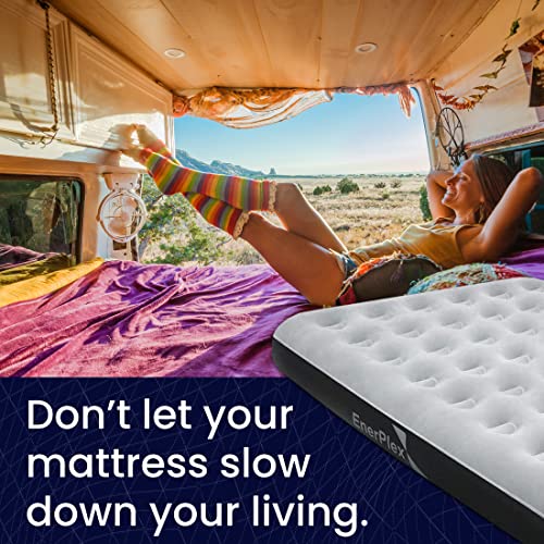 EnerPlex Camping Air Mattress with Built in Pump Twin Blow Up