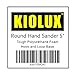 Kiolux Hand Sanding Block Hook Loop Round 5 Inch