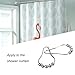 GEFEII Rustproof Stainless Steel Heavy Duty Roller Shower Curtain Rings Hooks for Bathroom, Set of 14 (Polished Nickel)