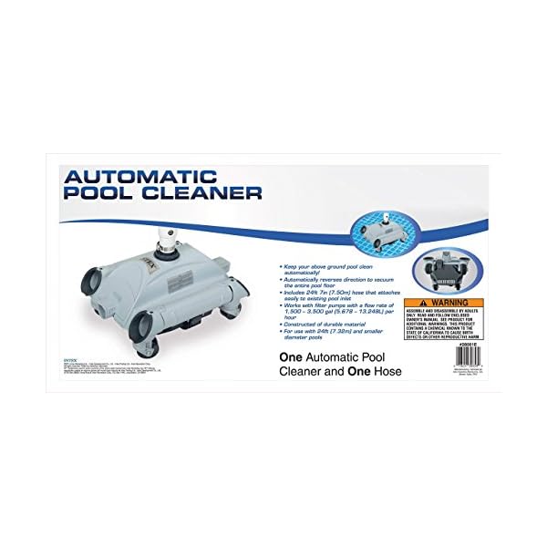 Intex Recreation Corp 28001E Intex Auto Pool Cleaner, 1 Pack, Grey