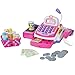 Best Choice Products Pretend Play Electronic Cash Register with Realistic Actions & Sounds, Pink