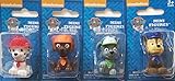 Nickelodeon Paw Patrol Mini Figurine/Cake Toppers ~ set of 4 ~ Rocky, Zuma, Marshall & Chase