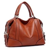 Hynes Victory Womens Luxury Hobo Handbag (Brown)