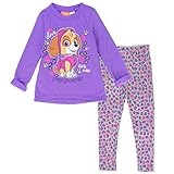 PAW PATROL Girls Toddler 2 Piece Fleece Legging Set Purple or Pink