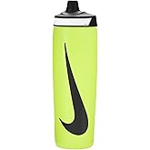 Nike Refuel Bottle 24 oz Sports Bottle BPA Free Airtight (VOLT/BLACK/BLACK)