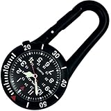Clip-On Hiker Watch - Black with Black Dial