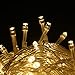 LED Icicle Lights, YUNLIGHTS 16.5 ft 216 LED Plug in Fairy String Lights, Warm White Curtain Christmas Lights for Bedroom Patio Yard Garden Wedding Party