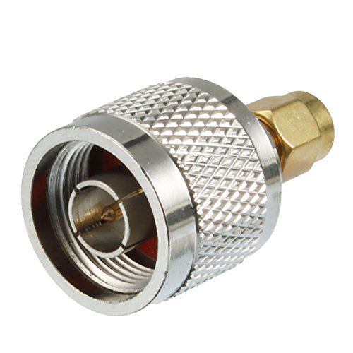 uxcell SMA Male to N Style Male M/M Straight Adapter RF Coaxial Cord Connector