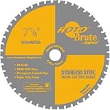 Champion RS748SS RotoBrute 7-1/4-Inch 48 Tooth TCG Stainless Steel Cutting Saw Blade with 20-Millimeter Arbor