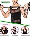 Showbellia® Men Shapewear Tummy Stomach Control Girdle Vest Waist Trimmers Corset Compression Slimming Abdomen Tank Tops Hook & Eye Closure, Black, One Size Fits Waist 34-44