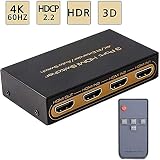 4K@60Hz HDMI Switch 3x1 Awakelion Premium Quality 4K x 2K/60Hz HDMI Switch with IR Remote Supports 3D, 1080
