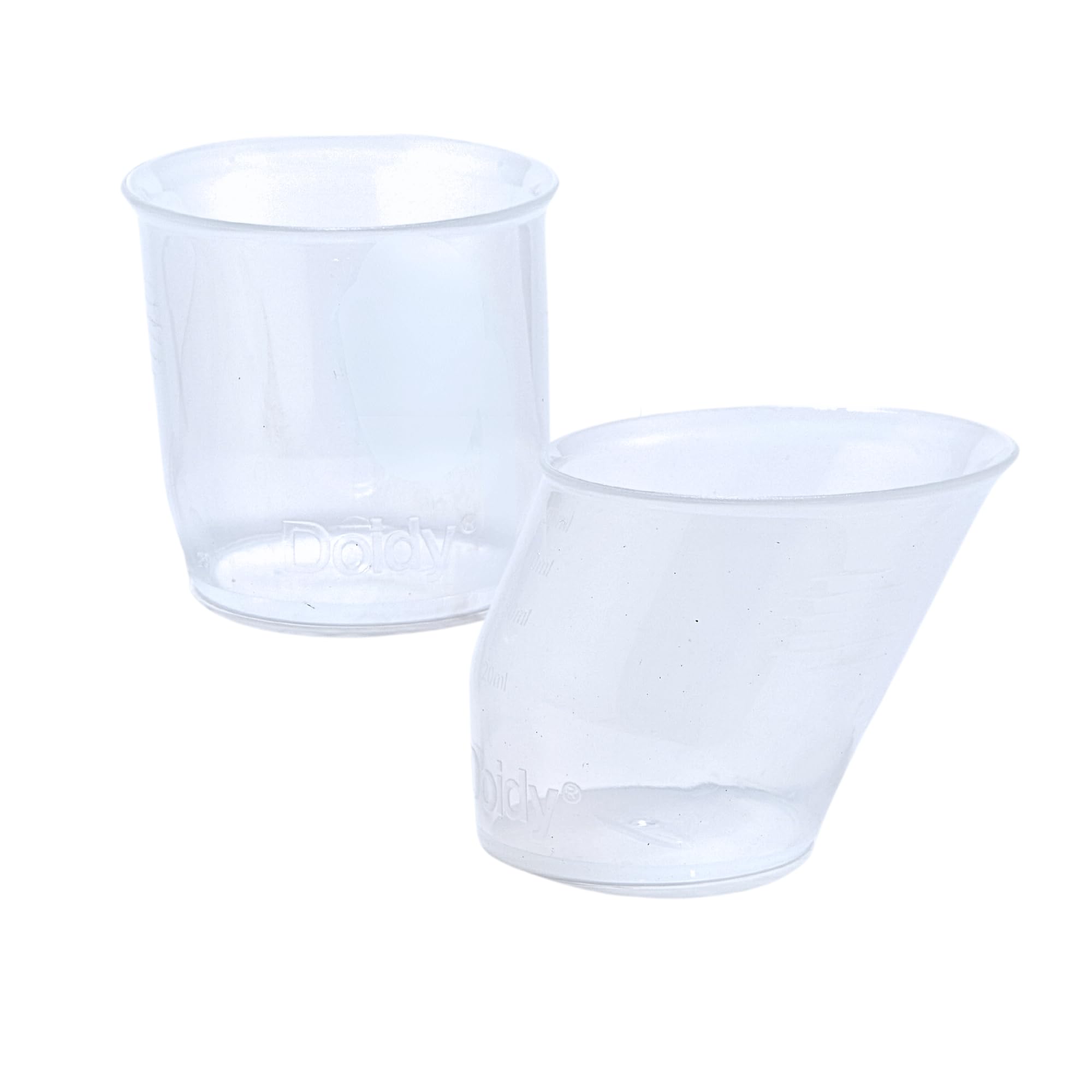 Doidy Mini Cup, Baby Feeding Cup for Newborn 0 Years, Milk Measuring Cups for Baby Formula, Set of 2, 50ml