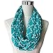 Pop Fashion Womens Infinity Scarf w/ Zipper Pocket & Pattern Print, Infinity Scarves