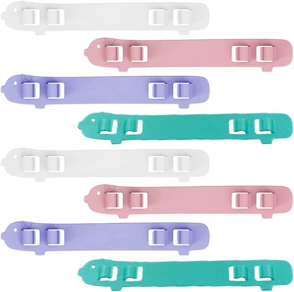 KRY 8pcs Ear M Ask Hook Ear Wear Adjustable Buckle Ear Rope Anti-Slip Ear Hooks Extension Buckle Grips for Ear Protection