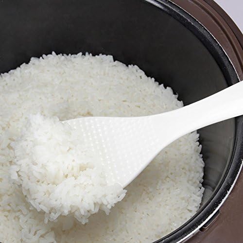 Porlien 8" Rice Paddle, Dotted Easy-cleaned Porcelain Rice Spoon, Fit for Electric Pressure Cookers, Rice Cookers and Food Steamers