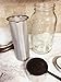 IMMERSED Mason Jar Infuser Cold Brew Iced Coffee And Tea Maker Stainless Steel Fine Mesh Filter For 64oz Wide Mouth Glass Jar At Home Brewer For Drink Concentrate- Free Spoon Included