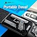 AdirOffice Portable Travel Gun Safe - Heavy Duty Pistol Box with 3 Digit Combination Lock & Carrying Cable - Secures Firearms Cash Jewelry Documents & More