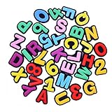XHAOYEAHX 36pcs Colorful ''A''-''Z'' 26 Letters Croc Shoe Charm fits for Clog Charms Alphabet Number Shoe Charms Kids School Gifts