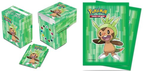 Ultra-Pro Pokemon Card Sleeves & Deck Box Set (XY Series) ft. Chespin [1 Box, 65 Sleeves]