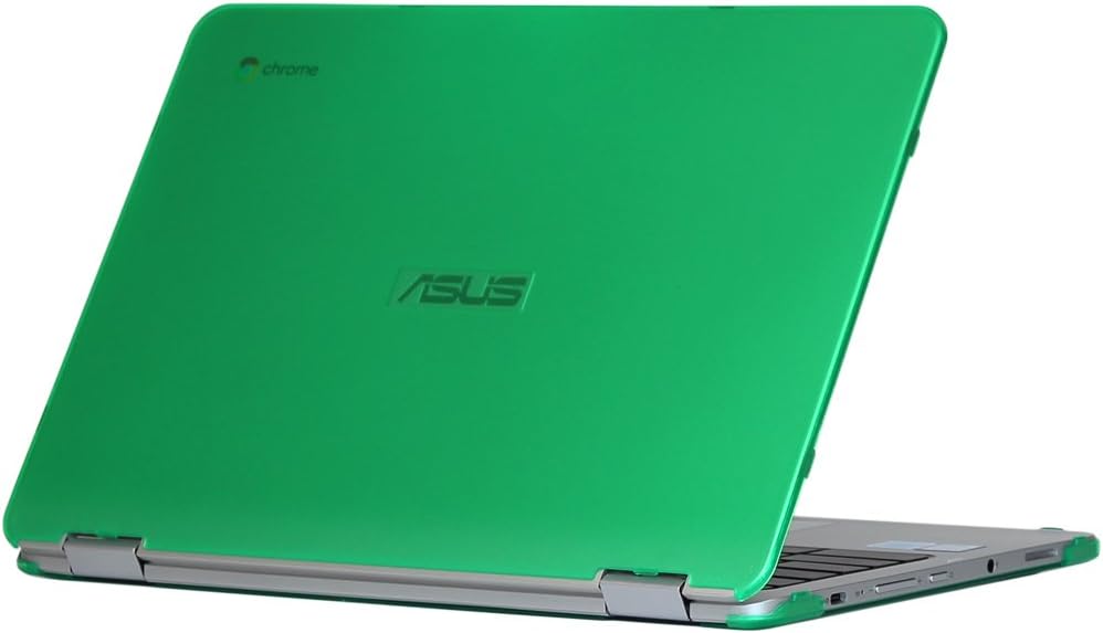mCover iPearl Hard Shell Case for 12.5-inch ASUS Chromebook Flip C302CA Series Laptop - Green