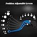 Short Adjustable Brake Clutch Levers -CNC Motorcycle Brake and Clutch Levers for YAMAHA YFM700 Raptor 700R 2007-2018