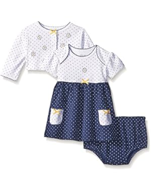 Baby Girls' Knit Dress with Cardigan