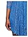 CA Fashion Women's 3/4 Sleeve Twinset 2 PCs Lace Asymmetrical Hem Dress