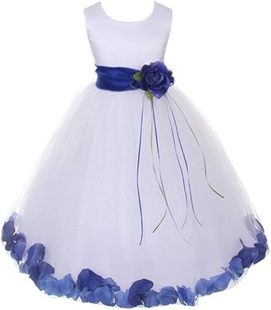 royal blue flower girl dresses uk