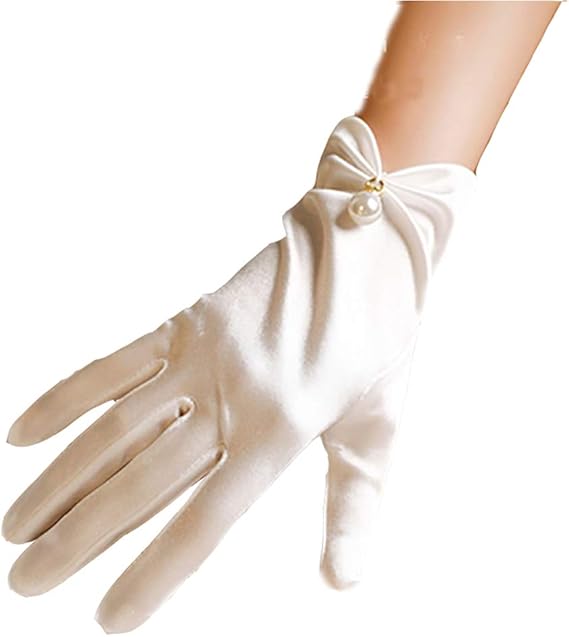 Amazon Ymgot ウエディング 花嫁 グローブ ショート ブライダル 手袋 結婚式 花嫁用品 披露宴 発表会 パーティー 成人式 手袋 通販