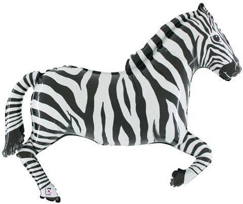 Zebra Giant Supershape Foil Balloon
