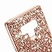Ranyi Galaxy Note 9 Case, Full Body Glitter Sparkle Bling Shiny Rhinestone Design Slim Electroplated TPU Bumper Shock Absorbing Protective Case Cover for Samsung Galaxy Note 9 (2018), Rose Gold