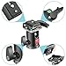 Neewer Camera Video Tripod Ball Head 360 Degree Rotating Panoramic Ballhead with 1/4 inch Quick Shoe Plate and Bubble Level for Tripod Monopod DSLR Camera Camcorder, Load up to 11 pounds/5 kilograms