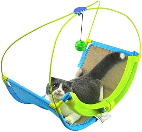 Pzakka Cat Scratching Posts Cat Interactive Toys Catch the Ball Kitty Incline Scratching Pad, Rocking Roller