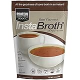 InstaBroth, Collagen and Gelatin Rich Bone Broth Powder with 12.5g Protein (6.4oz) (Beef)