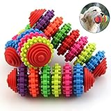NNDA CO puppy toys,1PC Colorful Rubber Pet Dog Puppy Dental Teething Healthy Teeth Gums Chew Toy Tools,Rubber,1 Pc(13.5cmx4cm)
