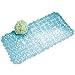 iDesign Pebblz Suction Non-Slip Bath Mat for Shower Bathtub, Stall, Set of 1, Blue