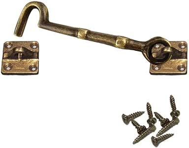 Gancho de la compuerta de la puerta Gancho de latón cobertizo antiguo