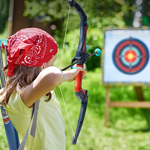 SainSmart Jr. Bow and Arrows Set for Kids 812 with 8 Suction Cups Arrows, Big Size LED Light Up
