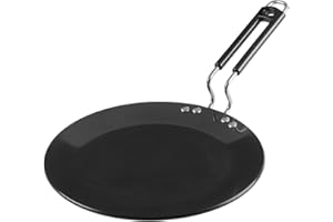 Vinod Hard Anodized Aluminium 4.25 MM Thick Roti Tava/Paratha Tawa Induction and Gas Stove Compatible|Griddle Pan, Flat Pan, 