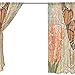 SEULIFE Window Sheer Curtain Vintage Flower Animal Butterfly Voile Curtain Drapes for Door Kitchen Living Room Bedroom 55x84 inches 2 Panels
