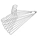 SHAREWIN Gene Stainless Steel Strong Wire Hangers Clothes Hangers 10 pcs