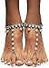 Bellady 2 Pcs Womens Beach Imitation Pearl Barefoot Sandal Foot Jewelry Anklet Chain