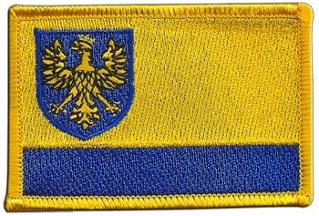 Poland Opole Voivodeship Flag embroidered Iron-On Patch